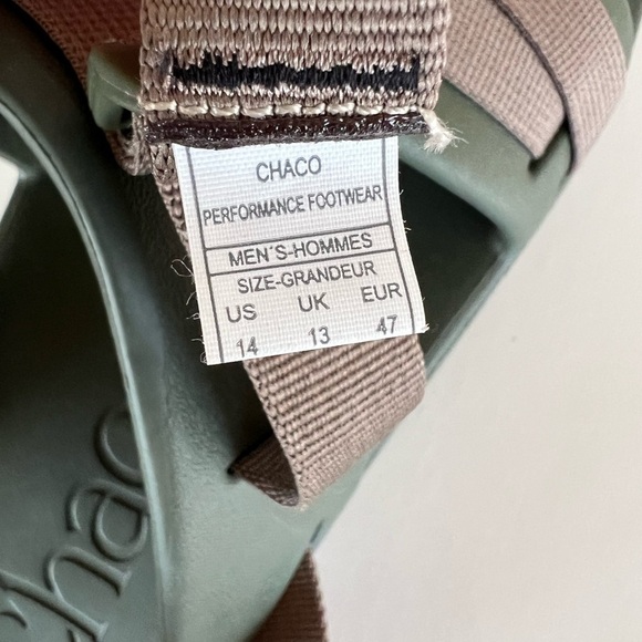 Chaco Men’s Chillos Slip On Sport Slide Sandal in Moss Green, size 14 main image 11